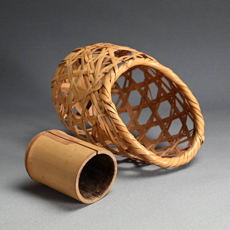 Bamboo Art Basket named Nagisa ー五代 早川 尚古齋 “渚”
