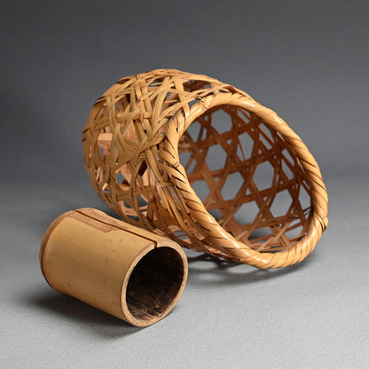 Bamboo Art Basket named Nagisa ー五代 早川 尚古齋 “渚”