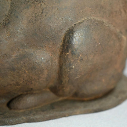 Exhibited Dry Lacquer Rabbit Sculpture, 1947 ー関 長造 “兎”