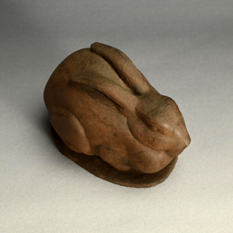 Exhibited Dry Lacquer Rabbit Sculpture, 1947 ー関 長造 “兎”
