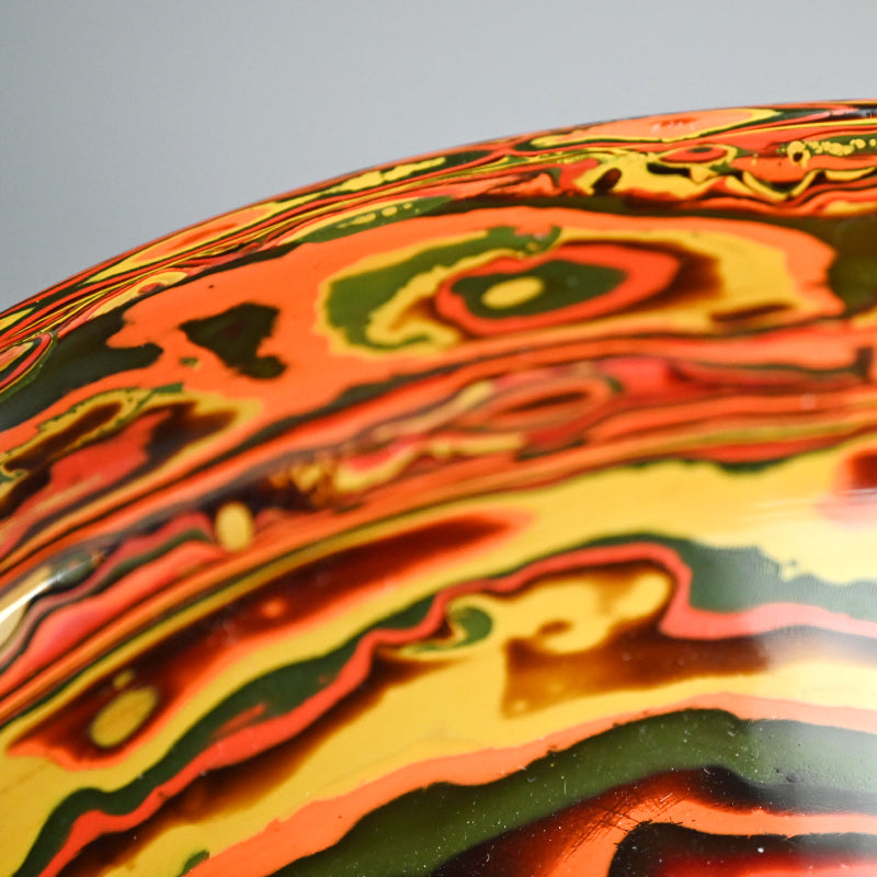 Exquisite Japanese Tsuishu Layered Lacquer Sweets Dish
