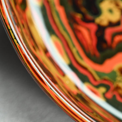 Exquisite Japanese Tsuishu Layered Lacquer Sweets Dish