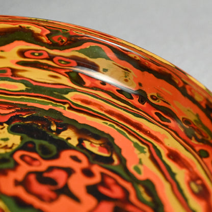 Exquisite Japanese Tsuishu Layered Lacquer Sweets Dish