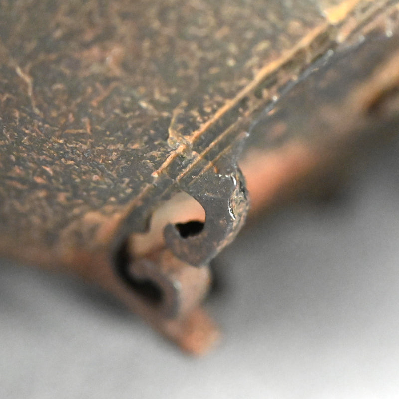 Antique Japanese Iron Choshi Sake Kettle with Silver