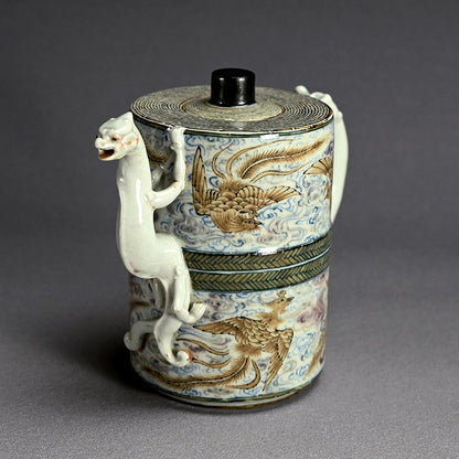 Richly Decorated Suichu Ewer ー宮川 (真葛) 香山