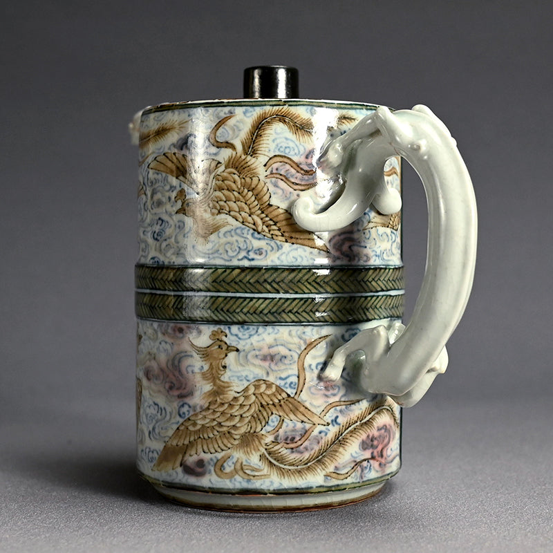 Richly Decorated Suichu Ewer ー宮川 (真葛) 香山