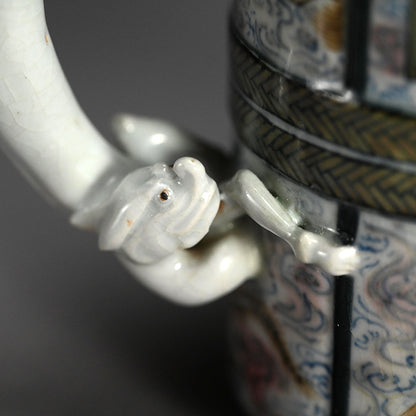 Richly Decorated Suichu Ewer ー宮川 (真葛) 香山