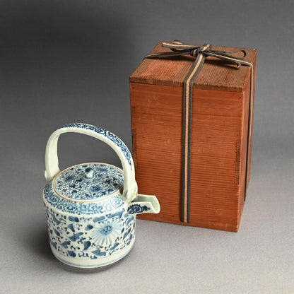 Antique Japanese Koimari Porcelain Choshi Sake Pot