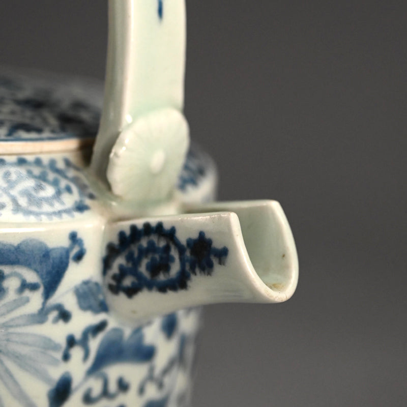 Antique Japanese Koimari Porcelain Choshi Sake Pot