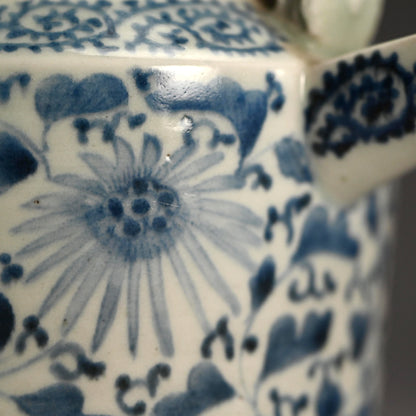 Antique Japanese Koimari Porcelain Choshi Sake Pot