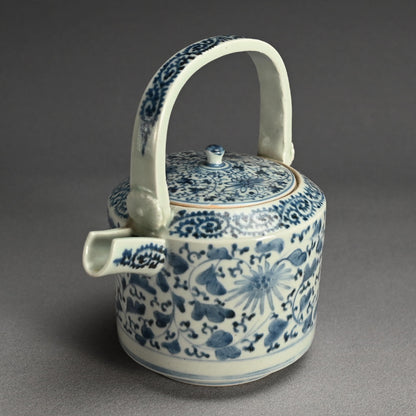 Antique Japanese Koimari Porcelain Choshi Sake Pot