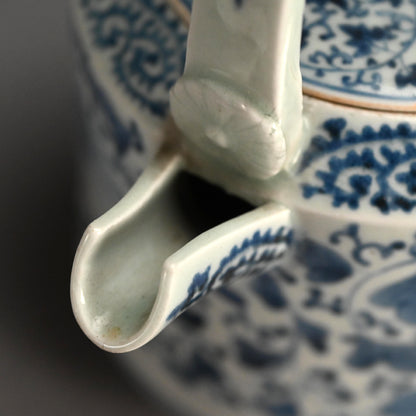 Antique Japanese Koimari Porcelain Choshi Sake Pot