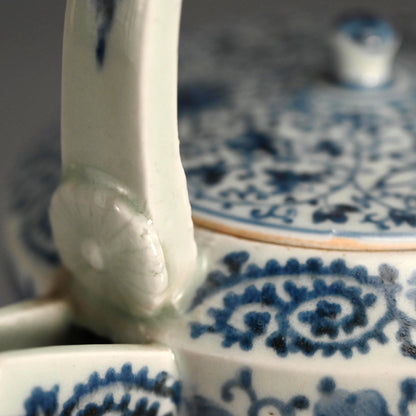 Antique Japanese Koimari Porcelain Choshi Sake Pot