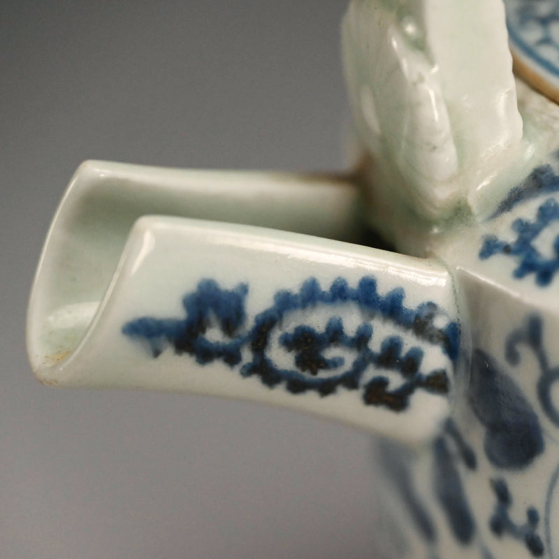 Antique Japanese Koimari Porcelain Choshi Sake Pot