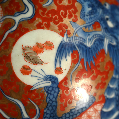 Large 18th c. Japanese Ko-Imari Porcelain Tokkuri Vase