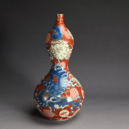 Large 18th c. Japanese Ko-Imari Porcelain Tokkuri Vase