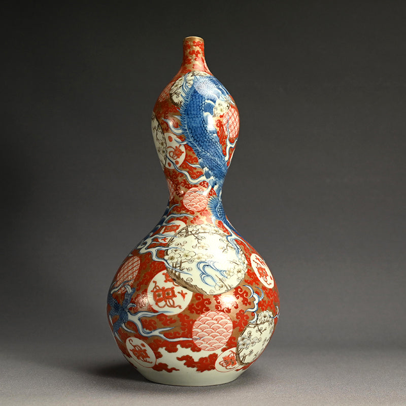 Large 18th c. Japanese Ko-Imari Porcelain Tokkuri Vase