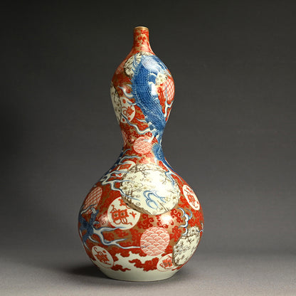 Large 18th c. Japanese Ko-Imari Porcelain Tokkuri Vase