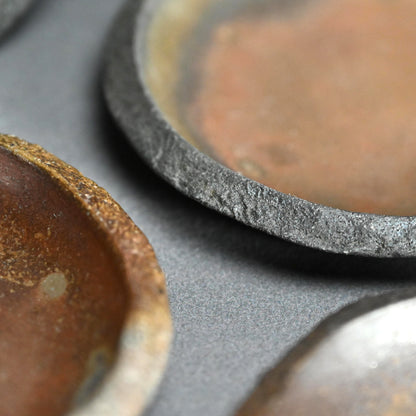 Bizen Yohen 6 pc. Plate Set ー森 敏彰 “備前 皿”