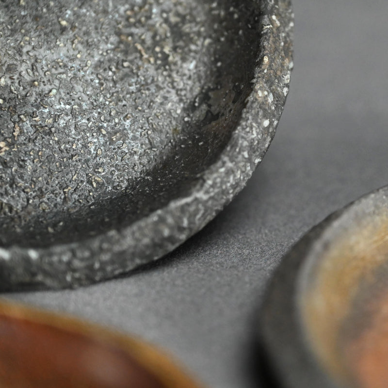 Bizen Yohen 6 pc. Plate Set ー森 敏彰 “備前 皿”