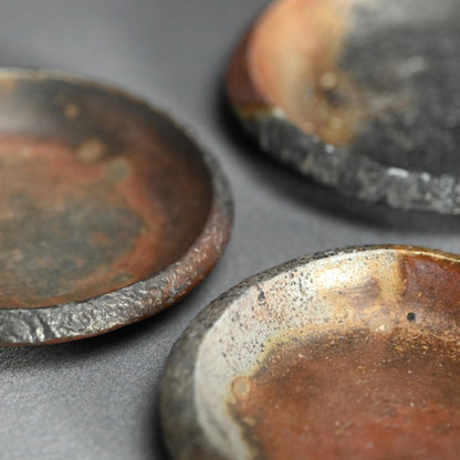 Bizen Yohen 6 pc. Plate Set ー森 敏彰 “備前 皿”