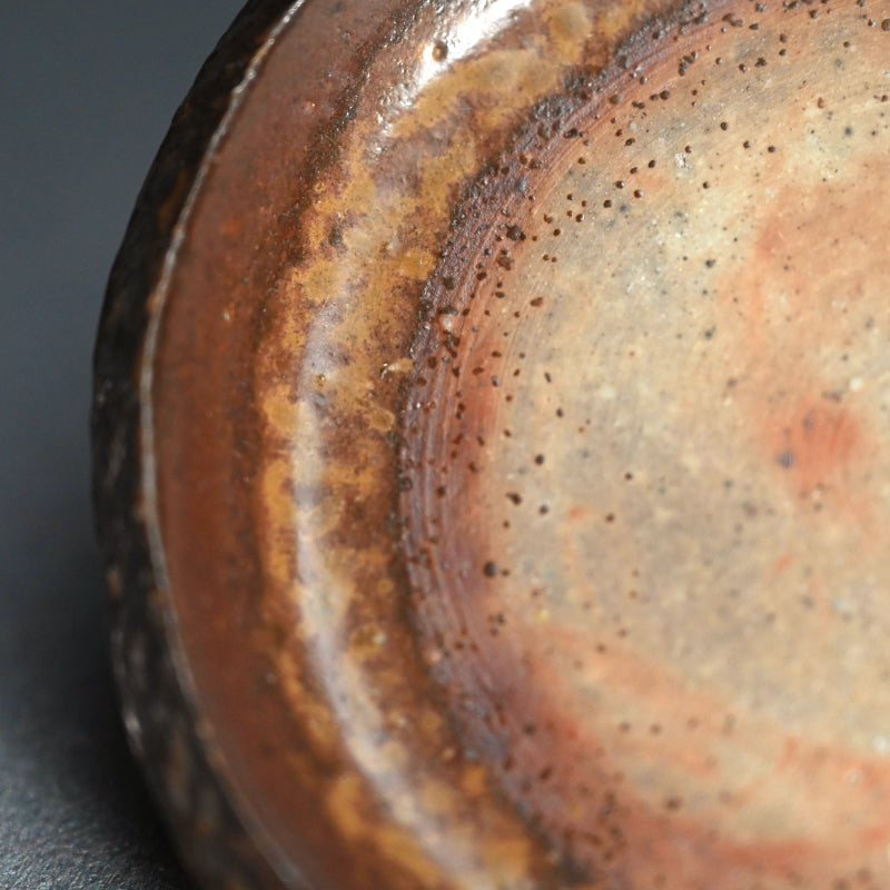 6 pc. Bizen Yohen Plate Set ー森 敏彰 “備前 皿”