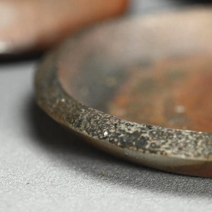 6 pc. Bizen Yohen Plate Set ー森 敏彰 “備前 皿”