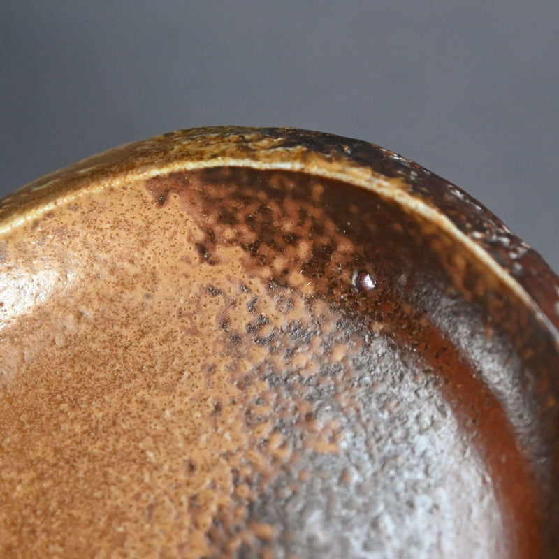 6 pc. Bizen Yohen Plate Set ー森 敏彰 “備前 皿”