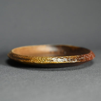 6 pc. Bizen Yohen Plate Set ー森 敏彰 “備前 皿”