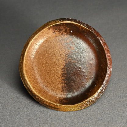6 pc. Bizen Yohen Plate Set ー森 敏彰 “備前 皿”