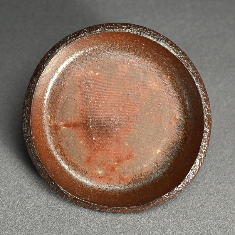 6 pc. Bizen Yohen Plate Set ー森 敏彰 “備前 皿”