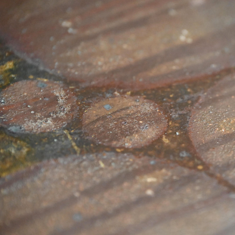 Masterpiece Bizen Slab Platter ー森宝山窯 “備前 皿”