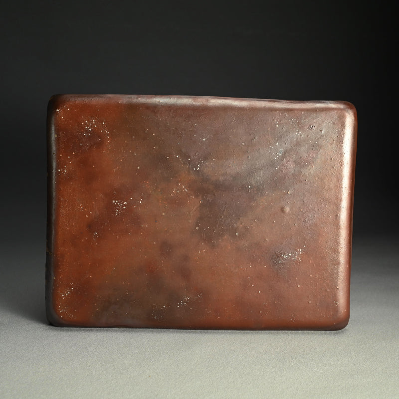 Masterpiece Bizen Slab Platter ー森宝山窯 “備前 皿” – Kura Monzen