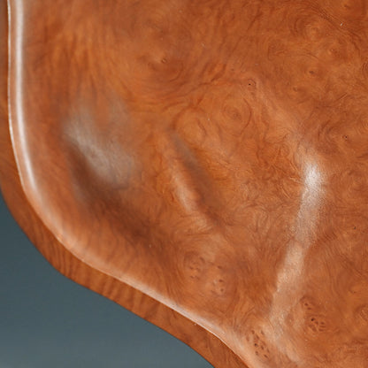 Beautiful Japanese Burl-wood Tea Tray ー吉田 静石 “狐箸自然型盆”