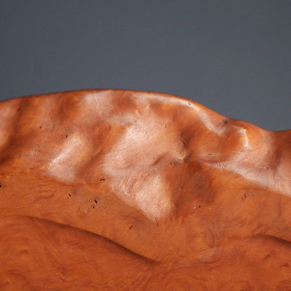 Beautiful Japanese Burl-wood Tea Tray ー吉田 静石 “狐箸自然型盆”