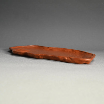 Beautiful Japanese Burl-wood Tea Tray ー吉田 静石 “狐箸自然型盆”