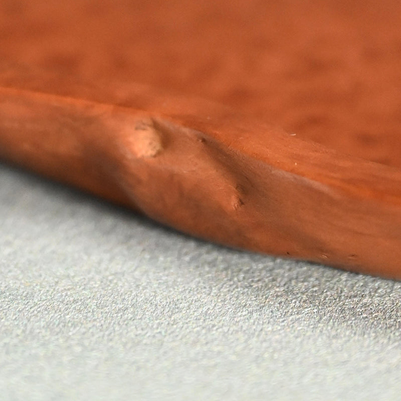 Beautiful Japanese Burl-wood Tea Tray ー吉田 静石 “狐箸自然型盆”