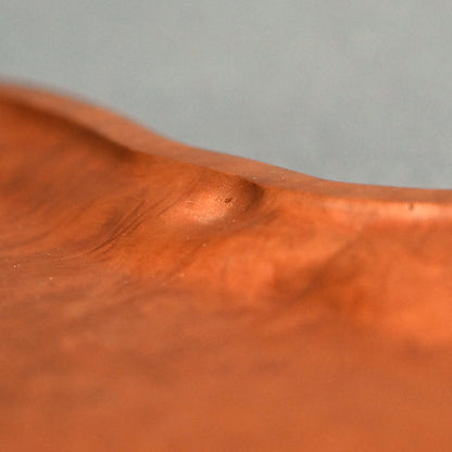 Beautiful Japanese Burl-wood Tea Tray ー吉田 静石 “狐箸自然型盆”