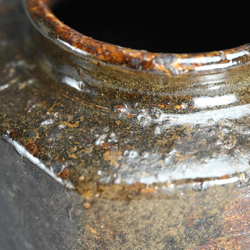 Rare Dated 17th c. Japanese Hexagonal Mingei Jar