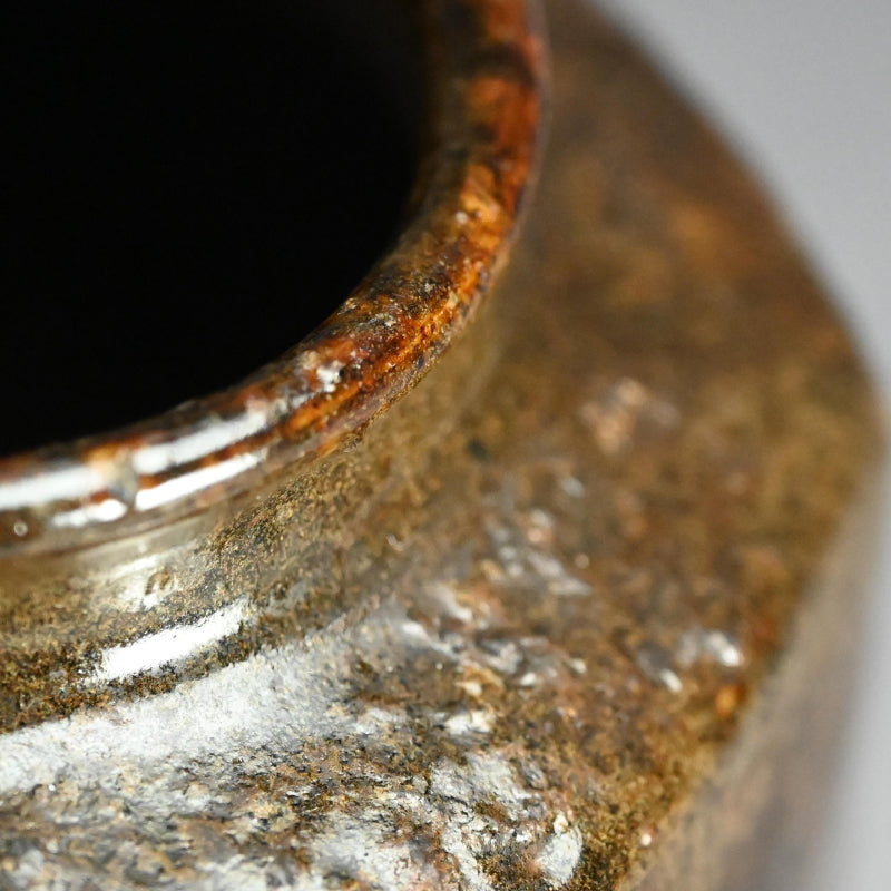 Rare Dated 17th c. Japanese Hexagonal Mingei Jar