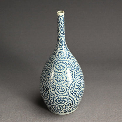 Exquisite Tsurukubi Style Edo p. Tako-Karakusa Vase