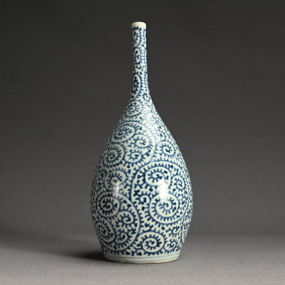 Exquisite Tsurukubi Style Edo p. Tako-Karakusa Vase