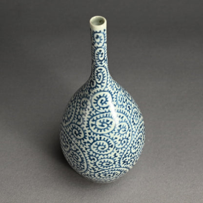Exquisite Tsurukubi Style Edo p. Tako-Karakusa Vase