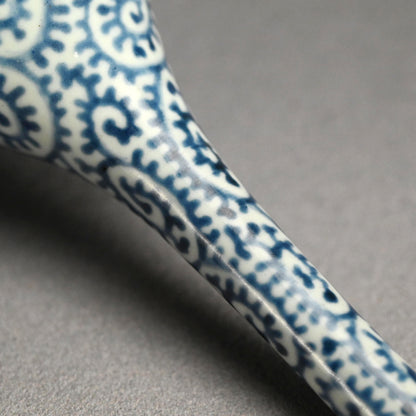 Exquisite Tsurukubi Style Edo p. Tako-Karakusa Vase