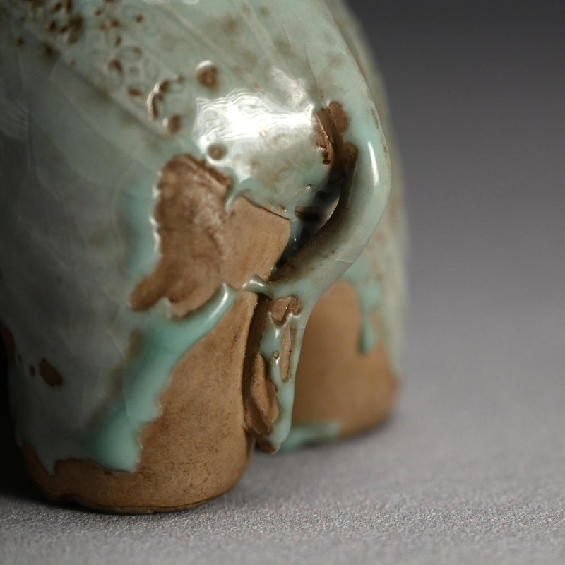 19th c. Japanese Elephant-Shaped Seiji Koro Incense Burner