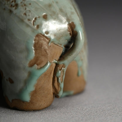 19th c. Japanese Elephant-Shaped Seiji Koro Incense Burner