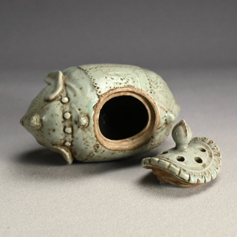 19th c. Japanese Elephant-Shaped Seiji Koro Incense Burner