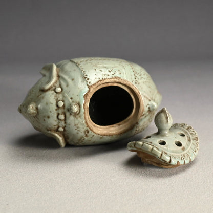 19th c. Japanese Elephant-Shaped Seiji Koro Incense Burner