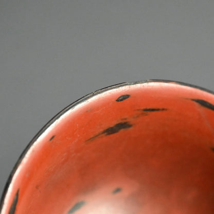 Set 5 Antique Japanese Negoro Lacquer Bowls