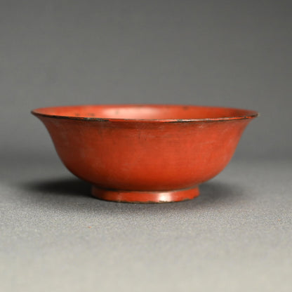 Set 5 Antique Japanese Negoro Lacquer Bowls